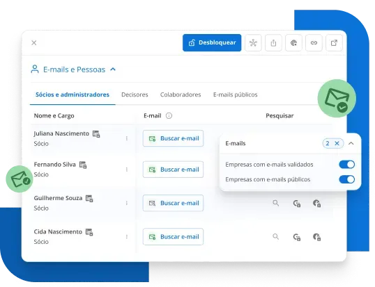 Plataforma Econodata — módulo de Inteligência de Mercado com segmentação e análise de TAM